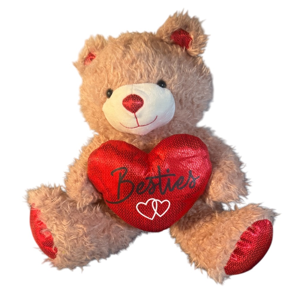 BESTIES 16” Teddy Bear Stuffed Plush Best Friend MTY International Dandee Love